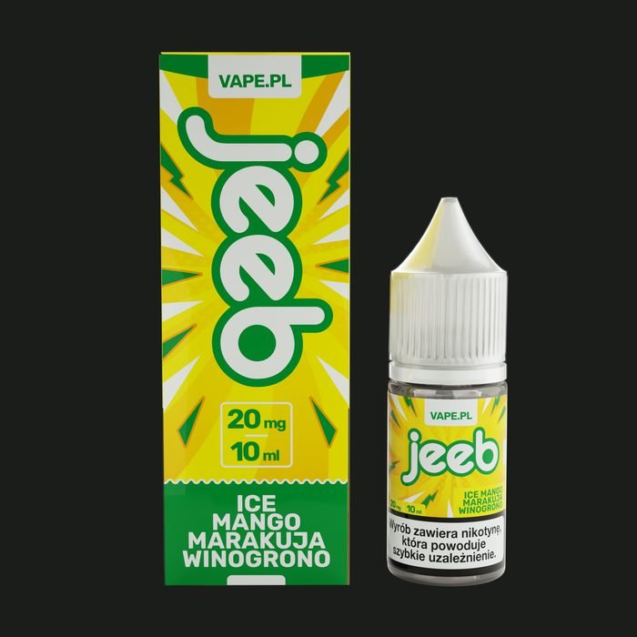 jeeb Ice Mango, Marakuja, Winogrono, butelka 10 ml